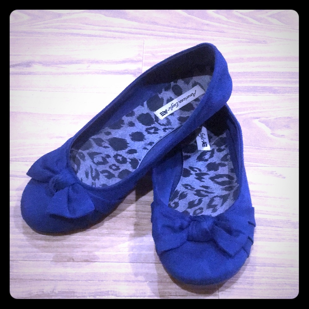 Navy Blue Flats Size 6.5